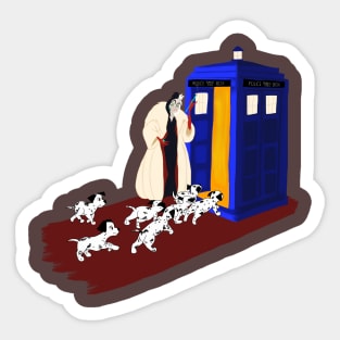 All Spots in the TARDIS Sticker